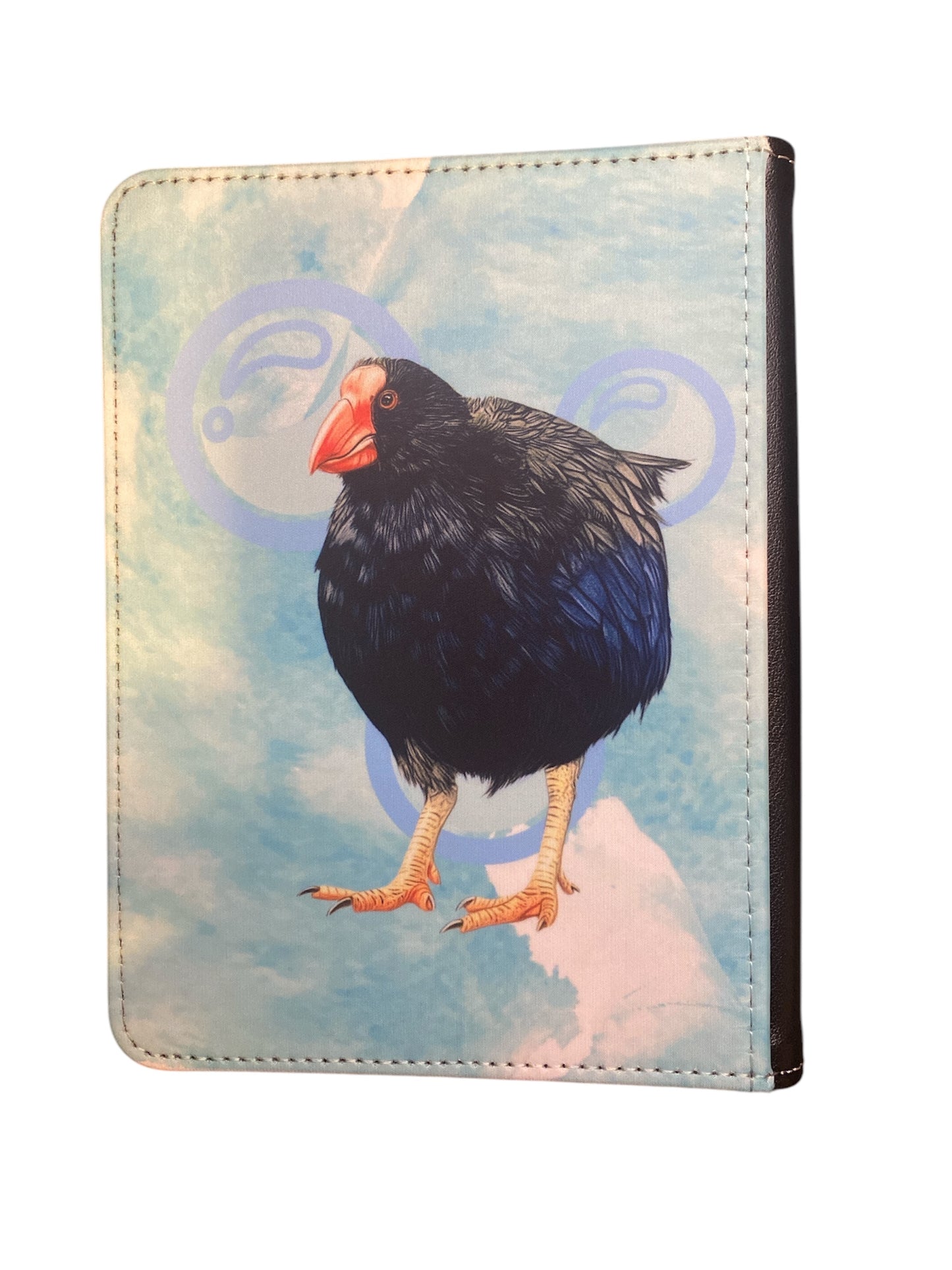 Takahe - Reusable Notebook, NZ native bird, lined, feathers