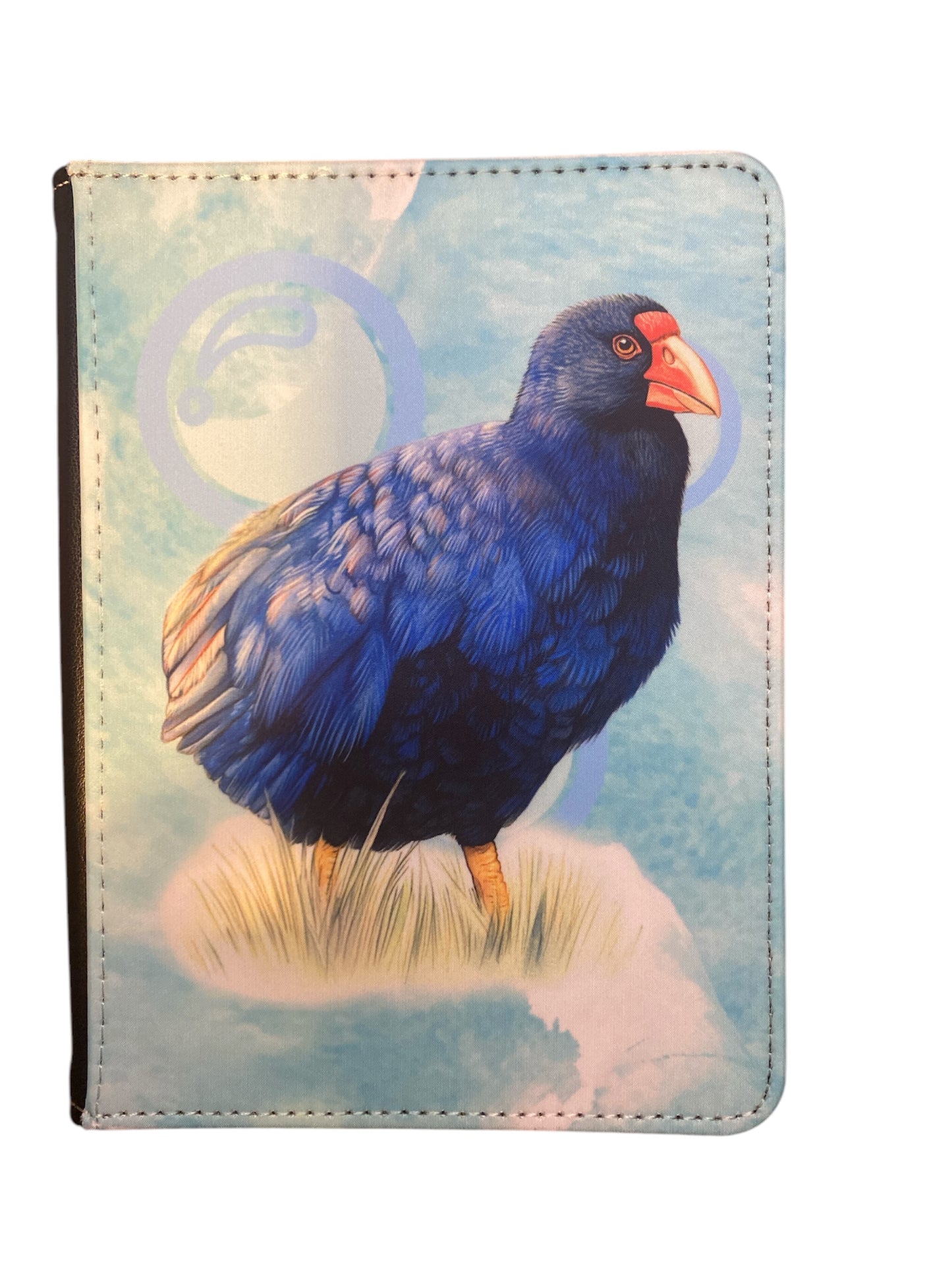 Takahe - Reusable Notebook, NZ native bird, lined, feathers