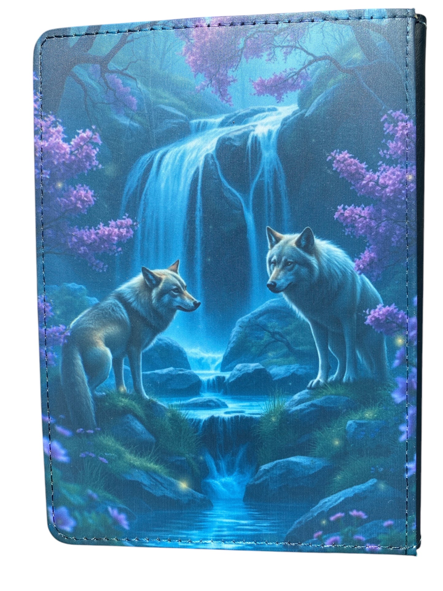 Wolves and Waterfalls - Notebook, Reusable