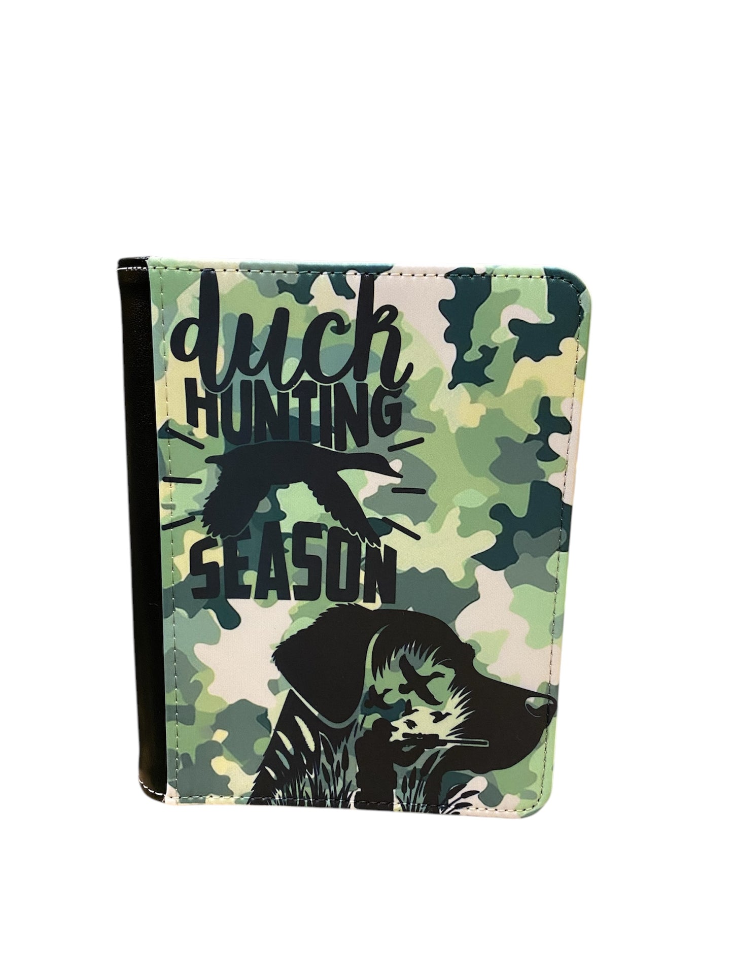 Duck Hunting - Reusable Notebook, Journal, Cover, Colourful, Ducks, Camo, Green Hunting