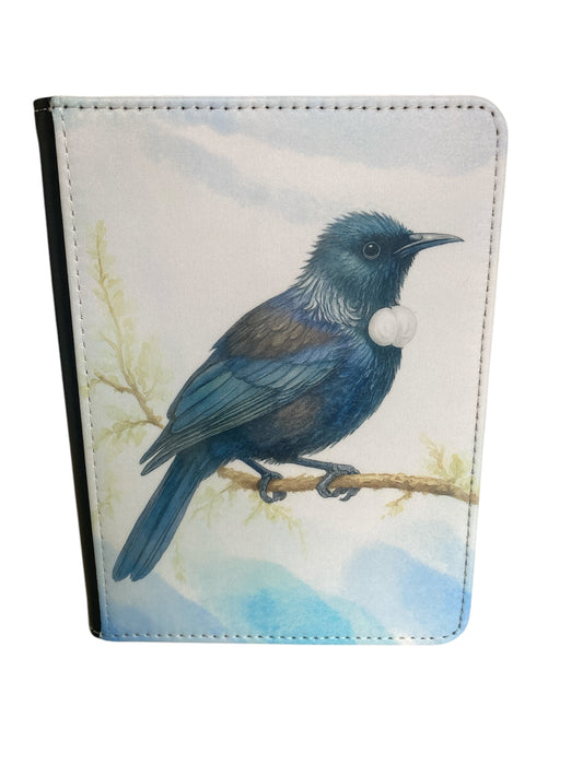 Tui - Reusable Notebook, NZ native bird, lined, feathers