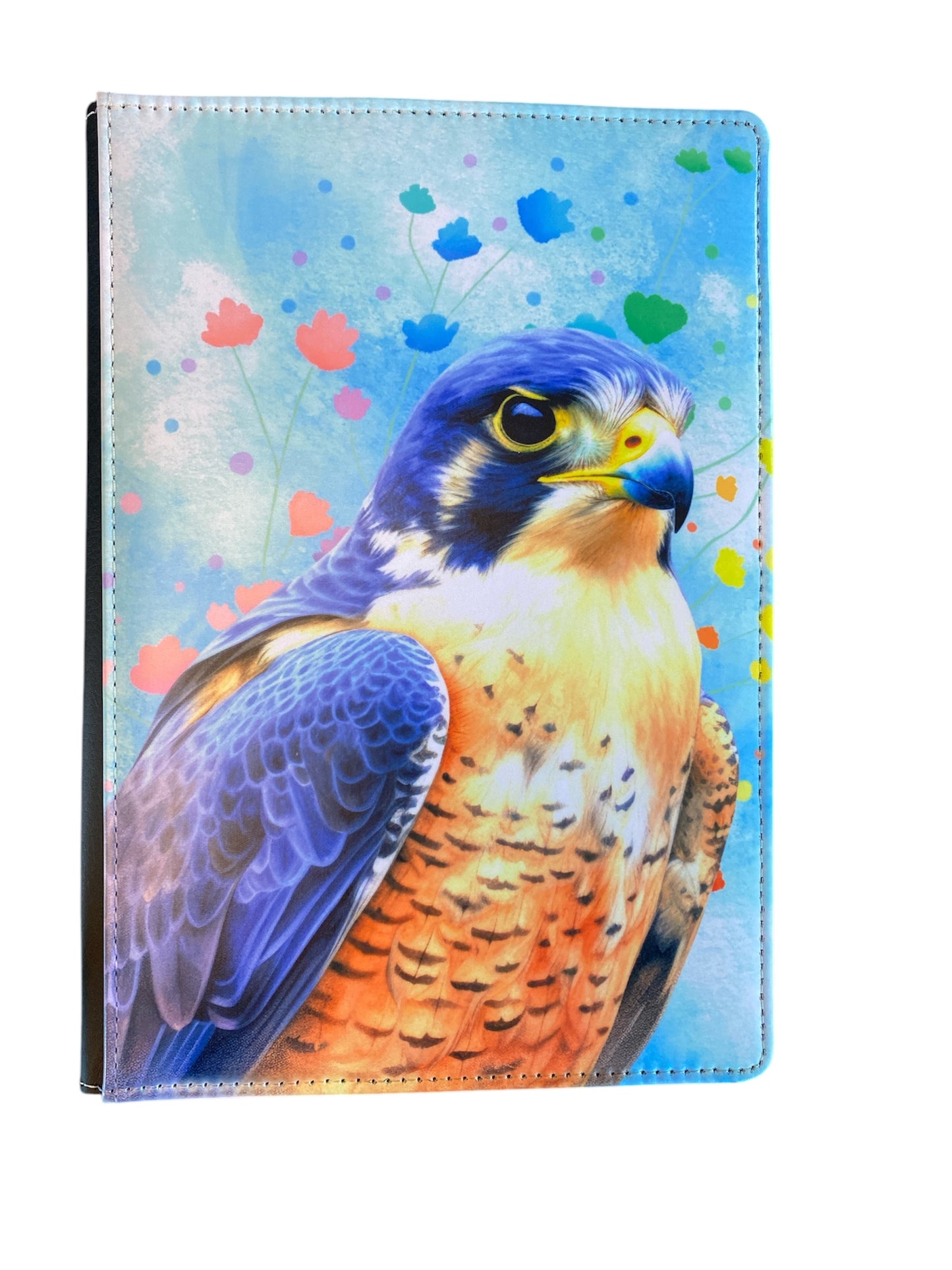 NZ Falcon - Reusable Notebook, NZ native bird, lined, feathers, Native