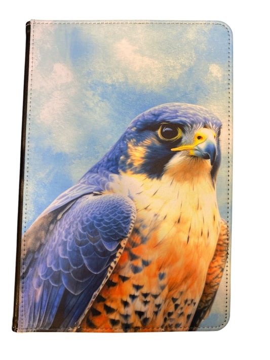 NZ Falcon - Reusable Notebook, NZ native bird, lined, feathers, Native