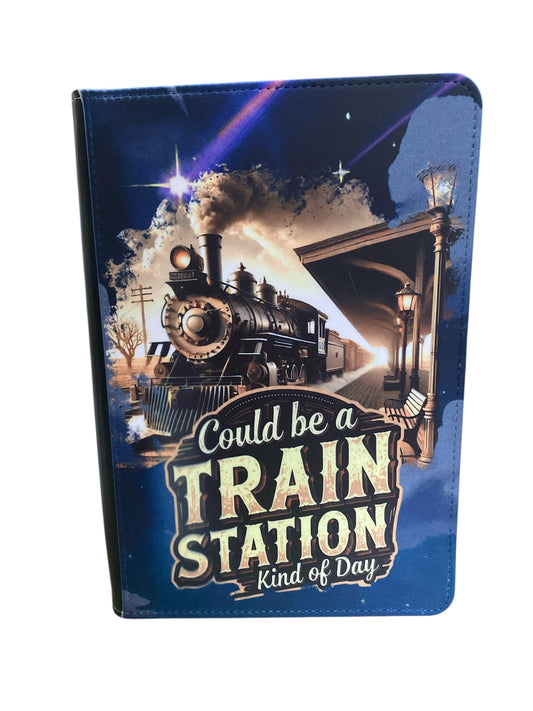 Yellowstone - Train station kind of day - Reusable Notebook, Journal, cover, colourful