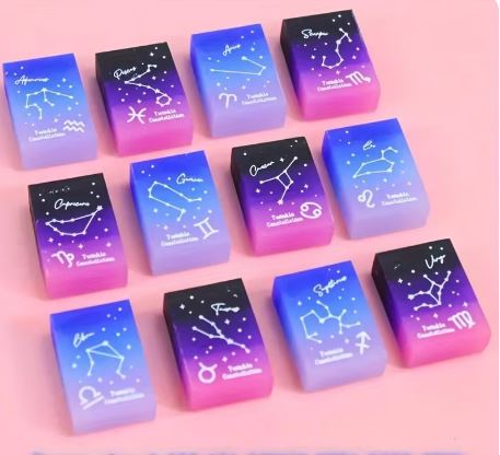 Zodiac Signs Erasers