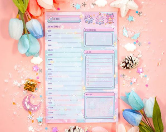 Whimsical Wonderland Hourly Schedule Planner Pad
