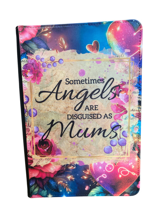 Angels are mums- Reusable Notebook, Journal, pink, mum, love, Angel
