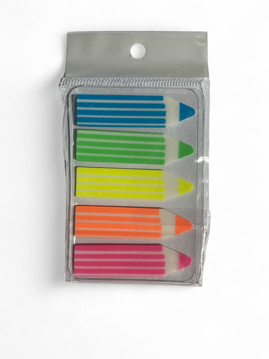 Pencil Style Fluorescent Sticky Notes