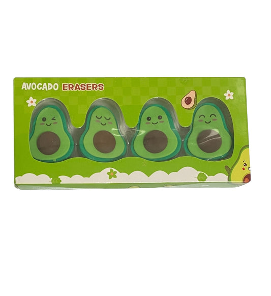 Avocado Erasers - 4 pack