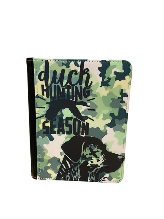 Duck Hunting - Reusable Notebook, Journal, Cover, Colourful, Ducks, Camo, Green Hunting