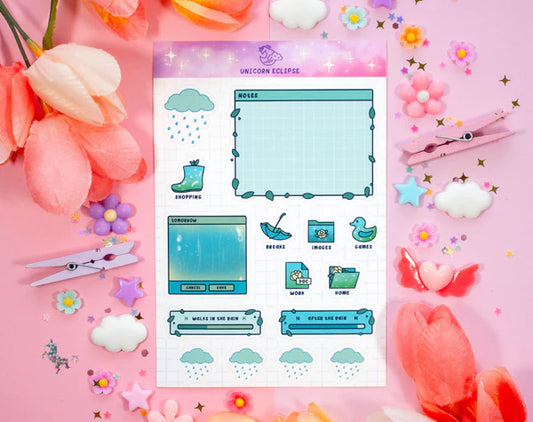 Rainy Day Sticker Sheet