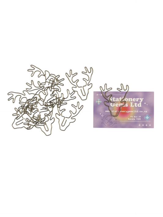 Stag Head Paper Clips